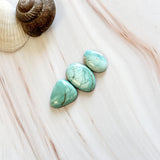 Medium Mint Green Mixed Broken Arrow Variscite, Set of 3 Background