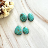 Small Sky Blue Mixed Namtso Lake Turquoise, Set of 4 Background