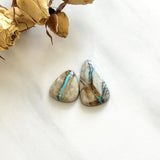 Large Sky Blue Freeform Royston Turquoise, Set of 2 Background