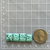 Small Sky Blue Square Namtso Lake Turquoise, Set of 4 Dimensions