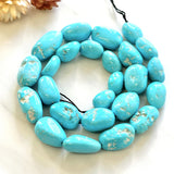 Sky Blue Sleeping Beauty Turquoise Nugget Beads Dimensions