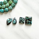 Medium Sky Blue Mixed Treasure Mountain Turquoise, Set of 4 Background