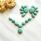 Small Faint Green Mixed Number 8 Turquoise, Set of 20 Background