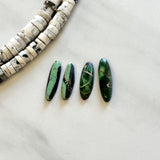 Large Deep Green Surfboard Crescent Lake Variscite, Set of 4 Background