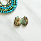 Medium Sky Blue Freeform Royston Turquoise, Set of 2 Background