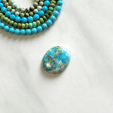 Large Sky Blue Freeform Royston Turquoise Background