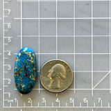 Large Ocean Blue Oval Ithaca Peak Turquoise Dimensions