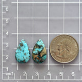 Medium Ocean Blue Teardrop Ithaca Peak Turquoise, Set of 2 Dimensions