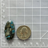 Large Ocean Blue Oval Ithaca Peak Turquoise Dimensions