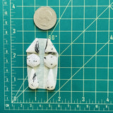 Small White Mixed White Buffalo Dolomite, Set of 6 Dimensions