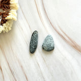 Large White Mixed Milky Way Turquoise, Set of 2 Background