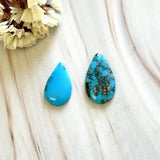 Large Sky Blue Teardrop Ithaca Peak Turquoise, Set of 2 Background