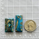 Large Sky Blue Bar Ithaca Peak Turquoise, Set of 2 Dimensions