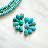 Small Sky Blue Mixed Royston Turquoise, Set of 14 Background