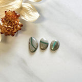 Small Deep Green Mixed Royston Turquoise, Set of 3 Background