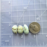 Medium Mint Green Mixed Crescent Lake Variscite, Set of 3 Dimensions
