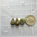 Small Earth Brown Mixed Treasure Mountain Turquoise, Set of 3 Dimensions