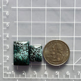 Medium Ocean Blue Mixed Milky Way Turquoise, Set of 2 Dimensions