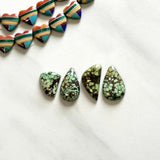 Medium Mint Green Mixed Treasure Mountain Turquoise, Set of 4 Background