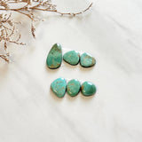 Small Sea Green Freeform Carico Lake Turquoise, Set of 6 Background