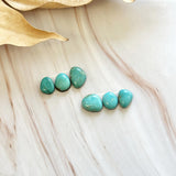 Small Sky Blue Freeform Kingman Turquoise, Set of 6 Background