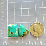 Large Sea Green Mixed Royston Turquoise, Set of 2 Dimensions