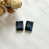 Medium Ocean Blue Bar Blue Moon Turquoise, Set of 2 Background