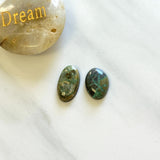 Large Mixed Oval Carico Lake Turquoise, Set of 2 Background