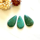 Medium Sea Green Teardrop Yungai Turquoise, Set of 3 Background