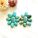 Small Sky Blue Mixed Mixed Turquoise, Set of 18 Background