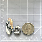 Medium Earth Brown Mixed Purple Lavender Variscite, Set of 2 Dimensions