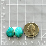 Small Sky Blue Mixed Lone Mountain Turquoise, Set of 2 Dimensions