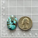 Large Sky Blue Oval Ithaca Peak Turquoise Dimensions