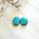 Medium Sky Blue Freeform Kingman Turquoise, Set of 2 Background