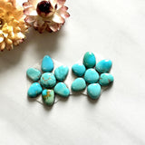Small Sky Blue Mixed Lone Mountain Turquoise, Set of 14 Background
