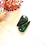 Medium Ocean Blue Teardrop Yungai Turquoise, Set of 2 Background