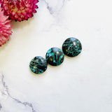 Medium Ocean Blue Round Yungai Turquoise, Set of 3 Background