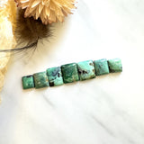 Small Sea Green Square Crescent Lake Variscite, Set of 7 Background