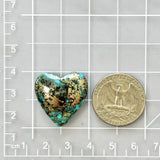 Large Sky Blue Heart Ithaca Peak Turquoise Dimensions