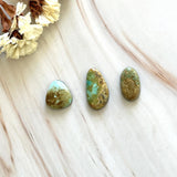 Small Faint Blue Mixed Royston Turquoise, Set of 3 Background