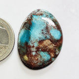 L31 x W23 x H4 Sky Blue Freeform Bisbee Turquoise Dimensions