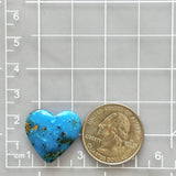 Large Sky Blue Heart Ithaca Peak Turquoise Dimensions