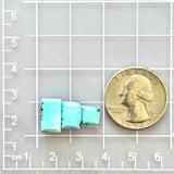 Small Sky Blue Mixed Yungai Turquoise, Set of 3 Dimensions