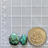 Small Ocean Blue Mixed Kingman Turquoise, Set of 2 Dimensions