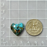 Large Sky Blue Heart Ithaca Peak Turquoise Dimensions