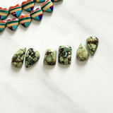 Small Sea Green Mixed Treasure Mountain Turquoise, Set of 6 Background