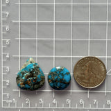 Medium Deep Blue Mixed Ithaca Peak Turquoise, Set of 2 Dimensions