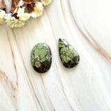 Large Sea Green Mixed Treasure Mountain Turquoise, Set of 2 Background
