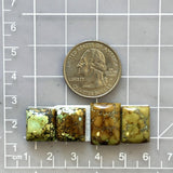 Medium Earth Brown Mixed Treasure Mountain Turquoise, Set of 4 Dimensions