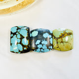 Large Mixed Barrel Mixed Turquoise, Set of 3 Background